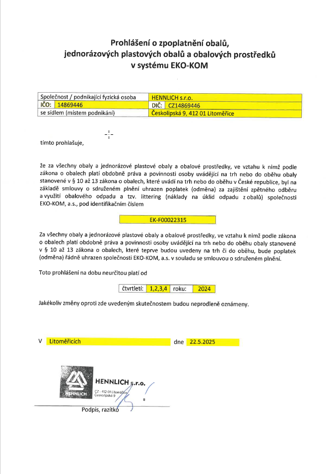 Prohlaseni O Zpoplatneni Obalu