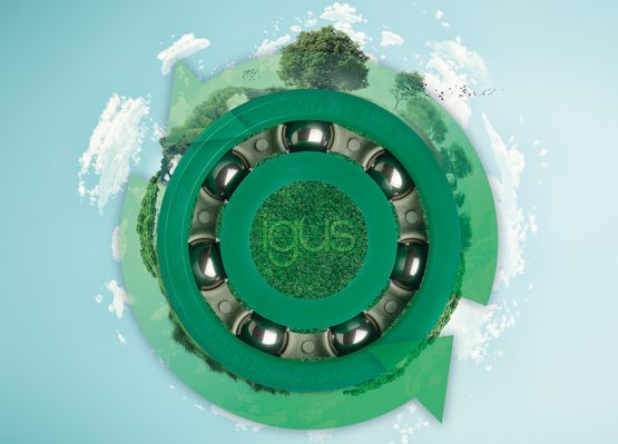 S xirodurem B180 nyní igus vyvinul kuličkové ložisko vyrobené z recyklovaného plastu. (Zdroj: igus/HENNLICH)