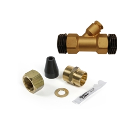 T-coupling, 25 mm + Pipe entry gland 