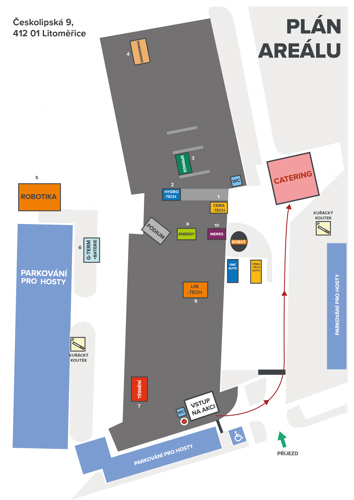 Mapa areálu HENNLICH