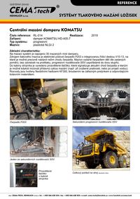 Systém mazání dampru KOMATSU