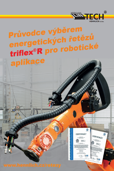 Pruvodce vyberem energetickych retezu triflex pro roboticke aplikace